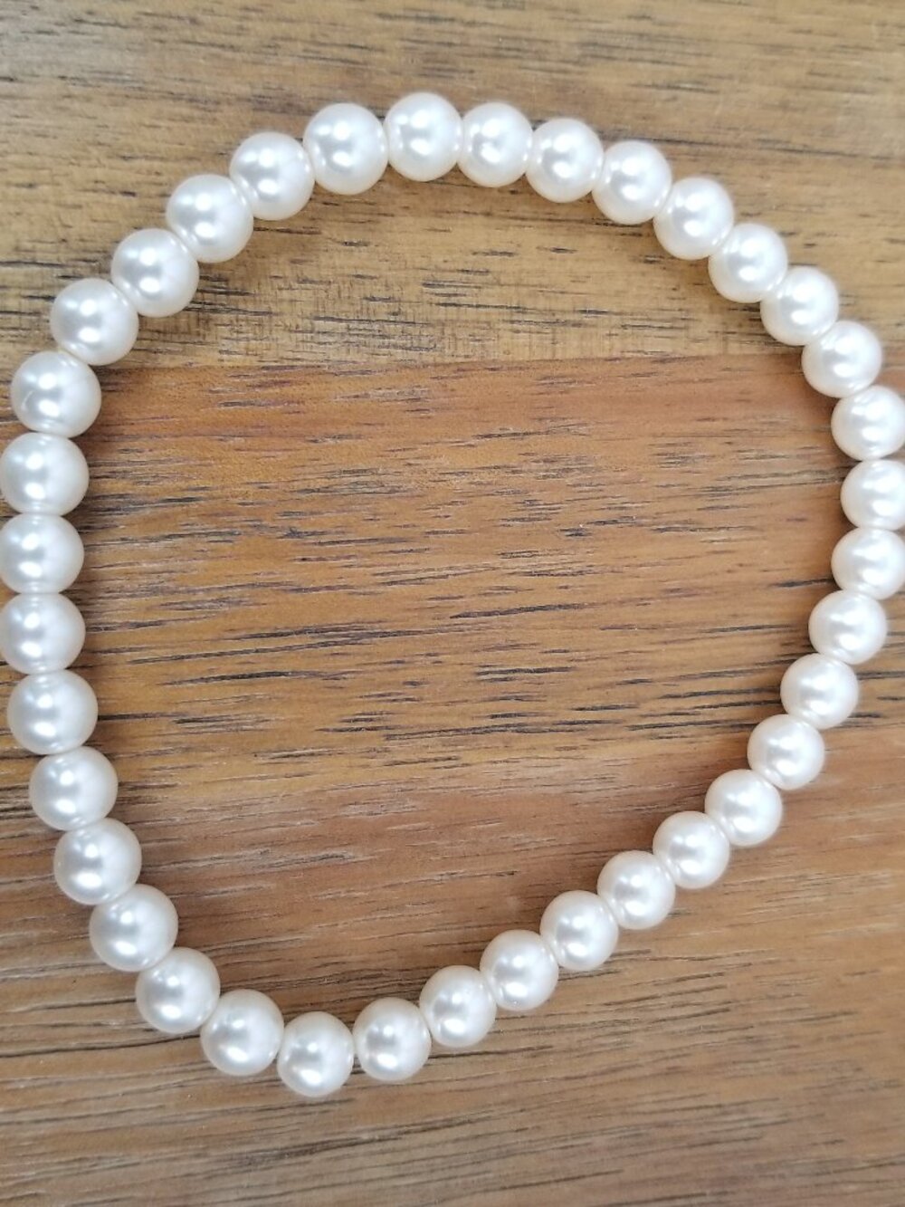 Petite Pearl Stretch Bracelet 5mm Pearl 7" + Stretch